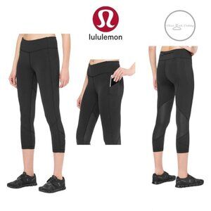 Lululemon Pace Rival Crop *Full-On Luxtreme 22" Size 4
